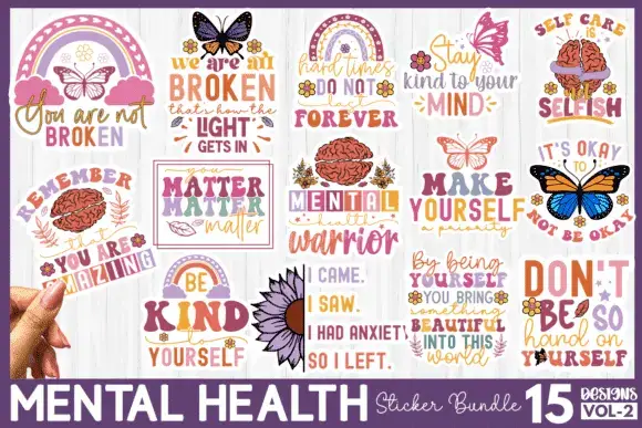 Mental Health Sticker Bundle